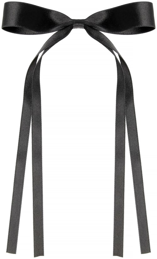 Petite Bow Clip Midnight Black