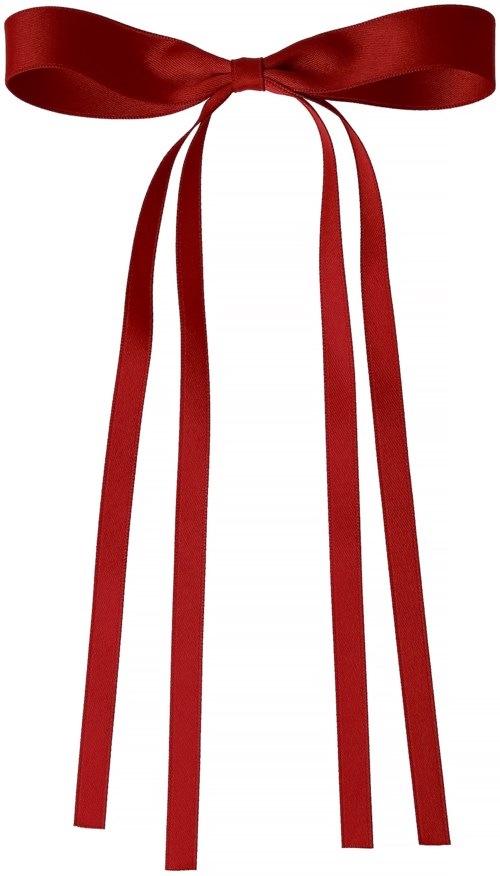 Petite Bow Clip Radiant Red