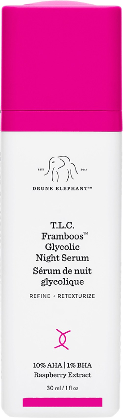 T.L.C. Framboos Glycolic Night Serum - Exfolierande nattserum
