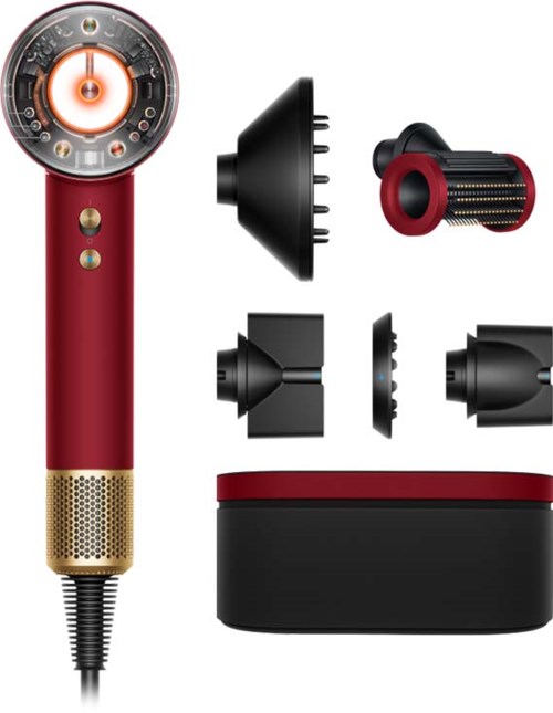 Supersonic Nural Hårfön - Straight+Wavy (Red Velvet/Gold)