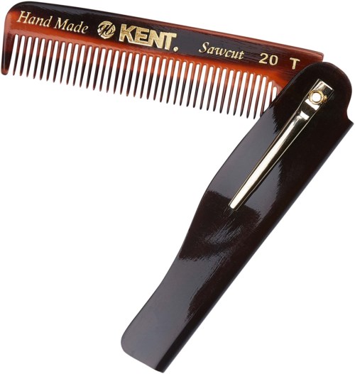 Handmade Mens Folding Pocket Comb Fine
