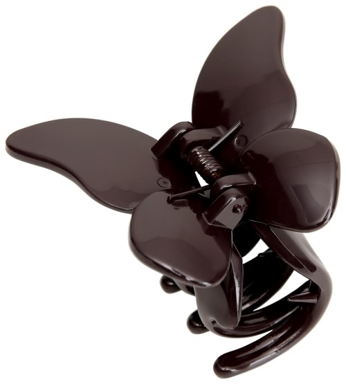 Butterfly Bliss Glossy Hair Clip Brown