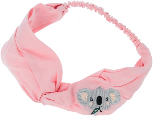 Parsa Nature Kids Karlo Headband In Bamboo Viscose Apricot With Koala