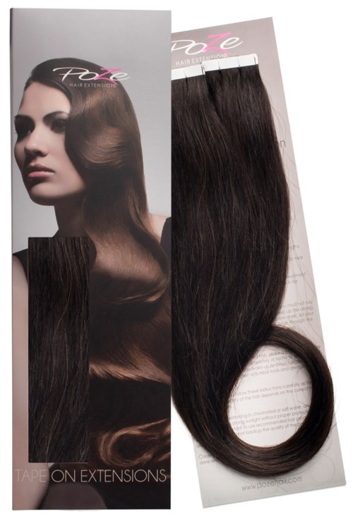 Poze Tape On Extensions 1B Midnight Brown 4 cm/bit 50 cm