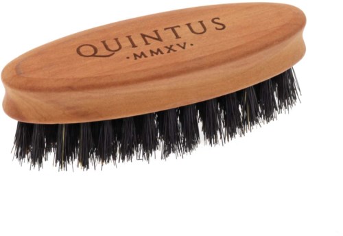 Small Beard Brush Pearwood Soft Natural Bristles