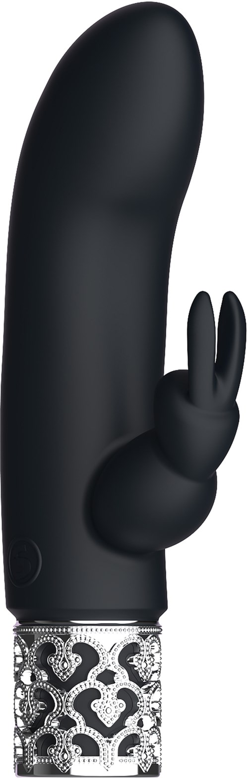 Royal Gems Dazzling Rechargeable Silicone Bullet Black