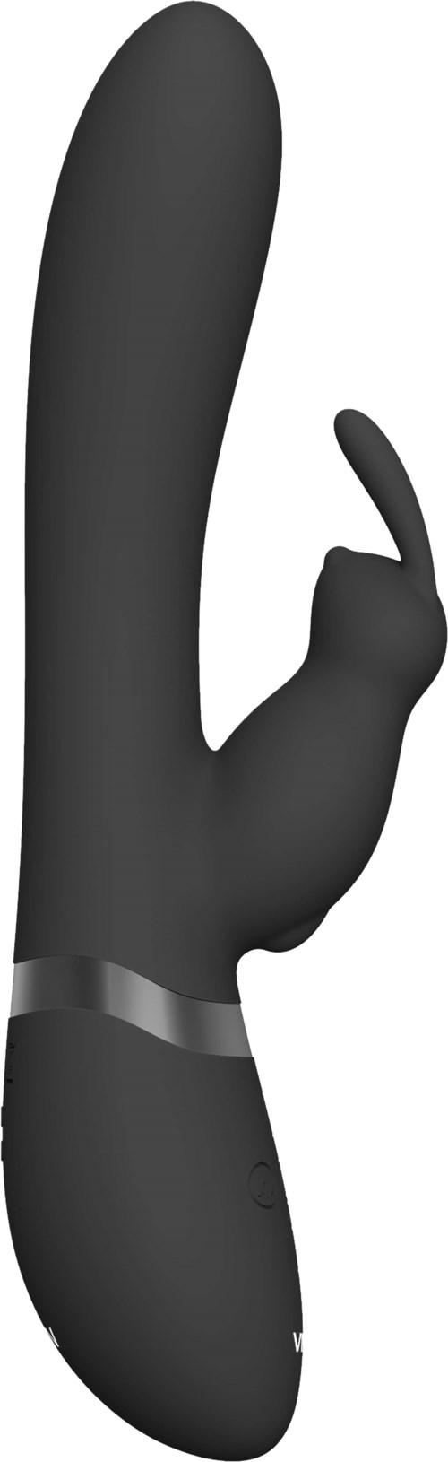 Shots Taka Inflatable & Vibrating Rabbit Black