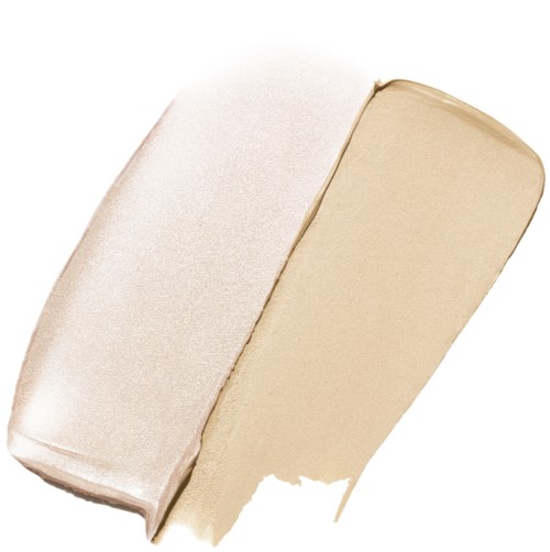 Två rektangulära block, ett ljusrosa och ett beige, med släta ytor och rundade hörn.