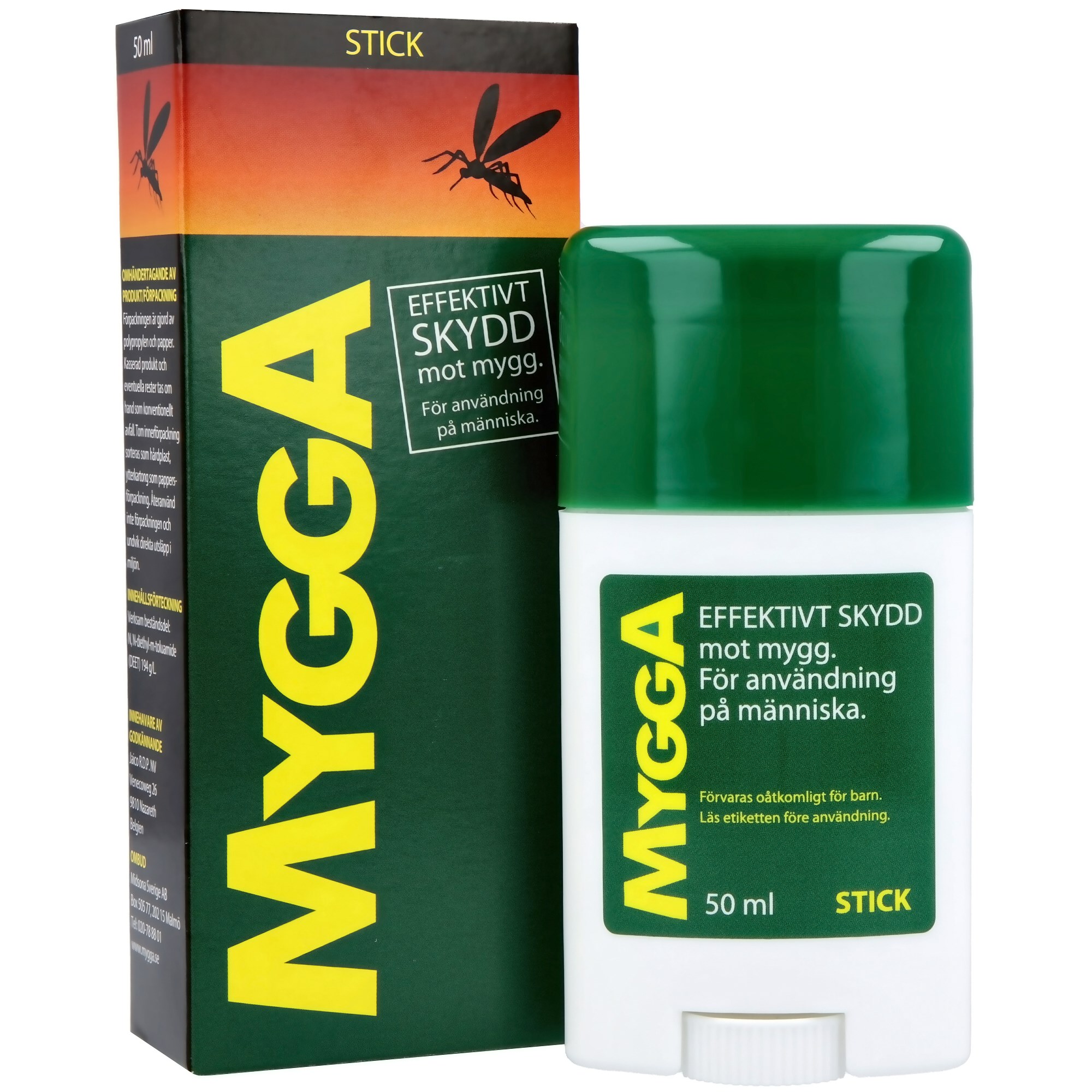 MyggA Stick Beskyttelse Mod Myg DEET 50 ml