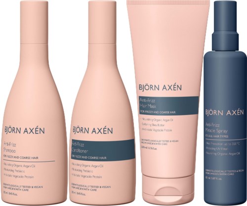Björn Axén Anti-Frizz Bundle Shampoo 250 ml & Conditioner 250 ml & Mask 200 ml & Spray 150 ml