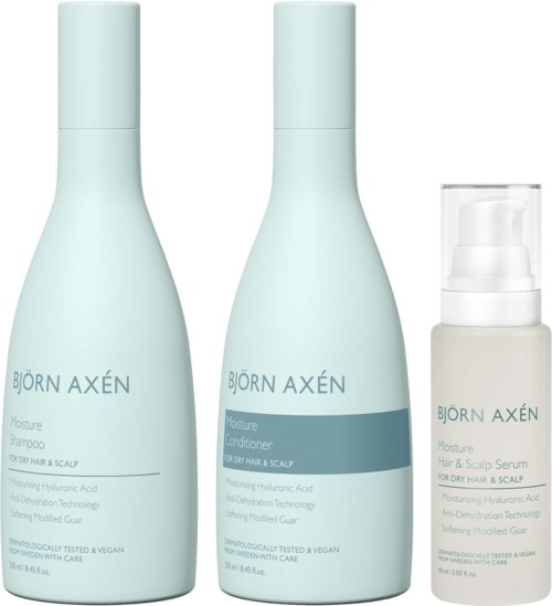 Björn Axén Moisture Bundle Shampoo 250 ml & Conditioner 250 ml & Scalp Serum 60 ml