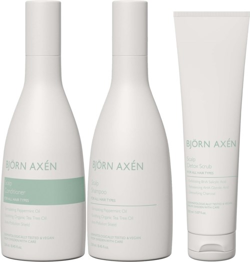 Björn Axén Scalp Bundle Shampoo 250 ml & Conditioner 250 ml & Detox Scrub 150 ml