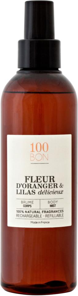 100BON Body Mist Fleur D'Oranger & Lilas Delicieux 200ml