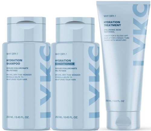 By Lyko Why Dry Hydrating Shampoo 250 ml & Conditioner 250 ml & Treatment 200 ml