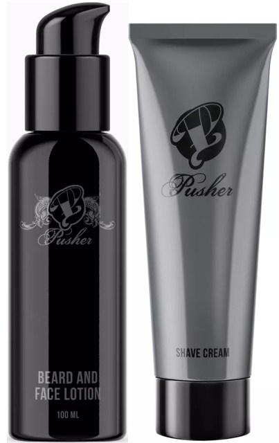 Pusher Beard and Face Lotion 100 ml & Shave Cream 100 ml