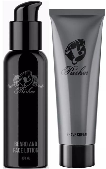 Pusher Beard and Face Lotion 100 ml & Shave Cream 100 ml