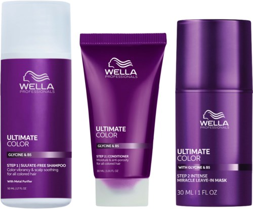 Wella Professionals Ultimate Color Bundle shampoo 50 ml & Conditioner 30 ml & Leave-In Mask 30 ml