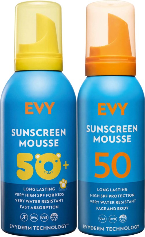 EVY Family SPF50 Bundle Mousse for Children 150 ml & Mousse 100 ml