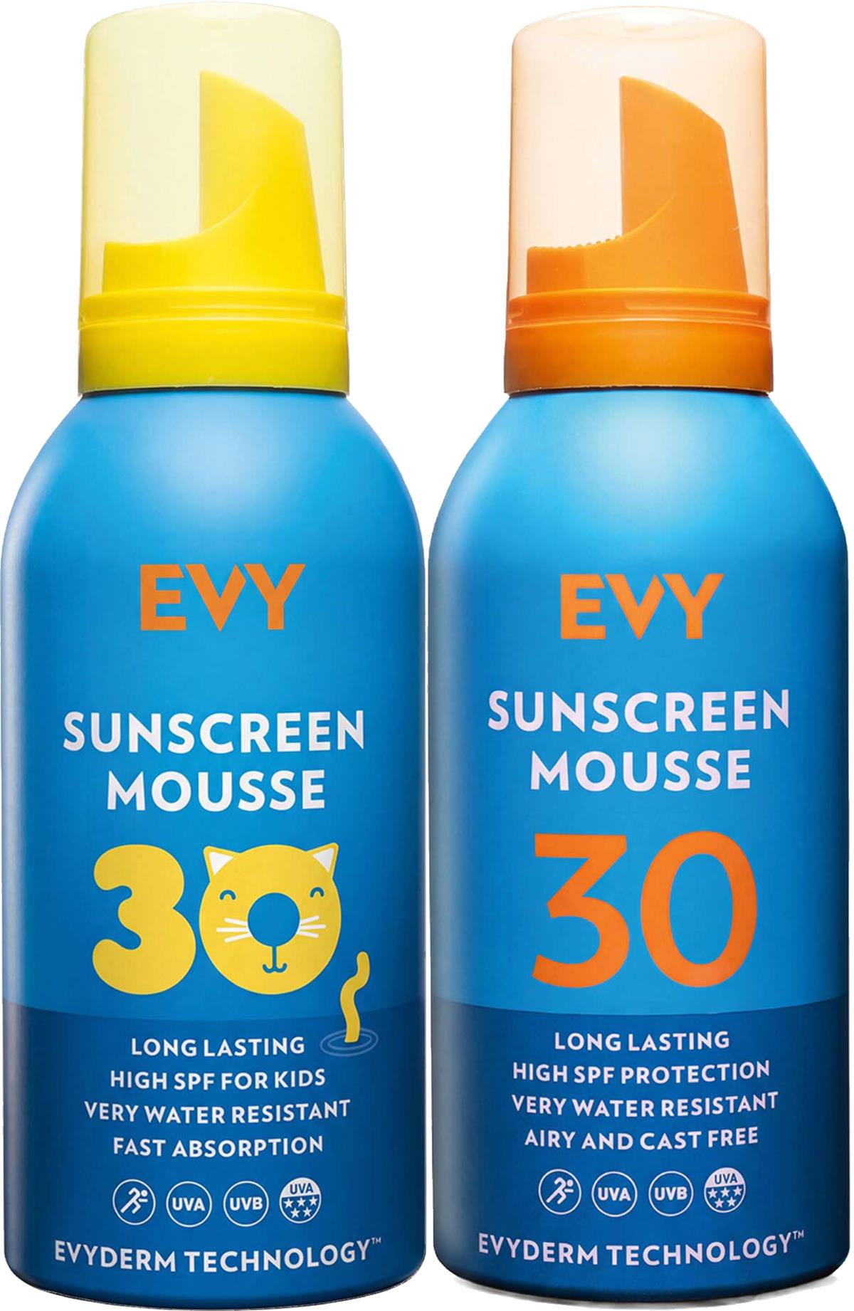 EVY Family SPF30 Bundle Mousse for Kids 150 ml & Mousse 150 ml