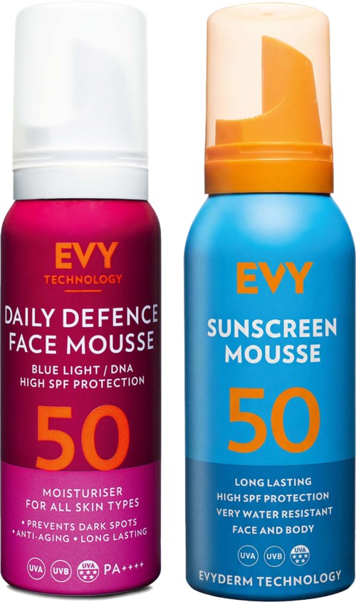 EVY Face & Body SPF50 Bundle Face Mousse 75 ml & Body Mousse 100 ml