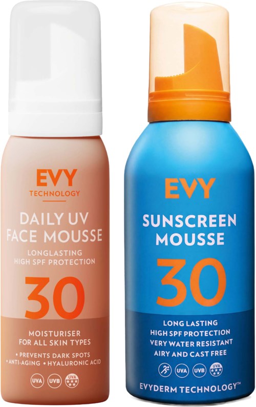 EVY Face & Body SPF30 Bundle Face Mousse 75 ml & Body Mousse 150 ml