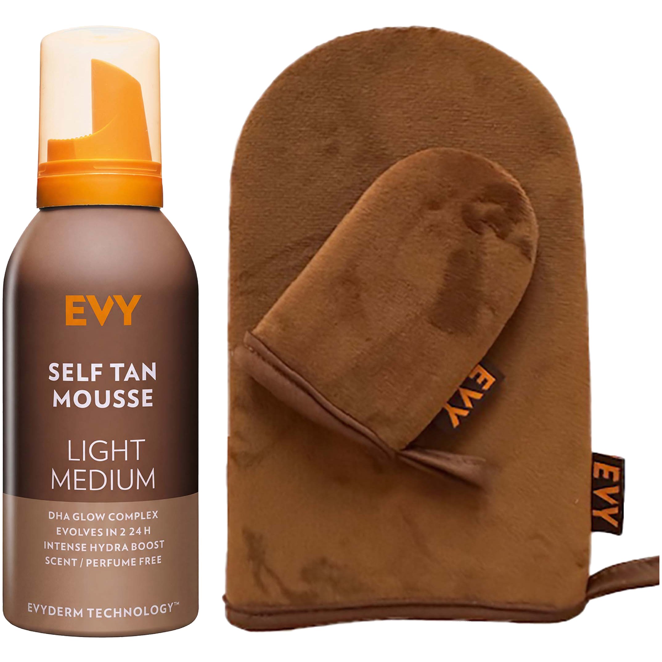 EVY Self Tan Bundle Mousse Light/Medium 150 ml & Self Tan Glove