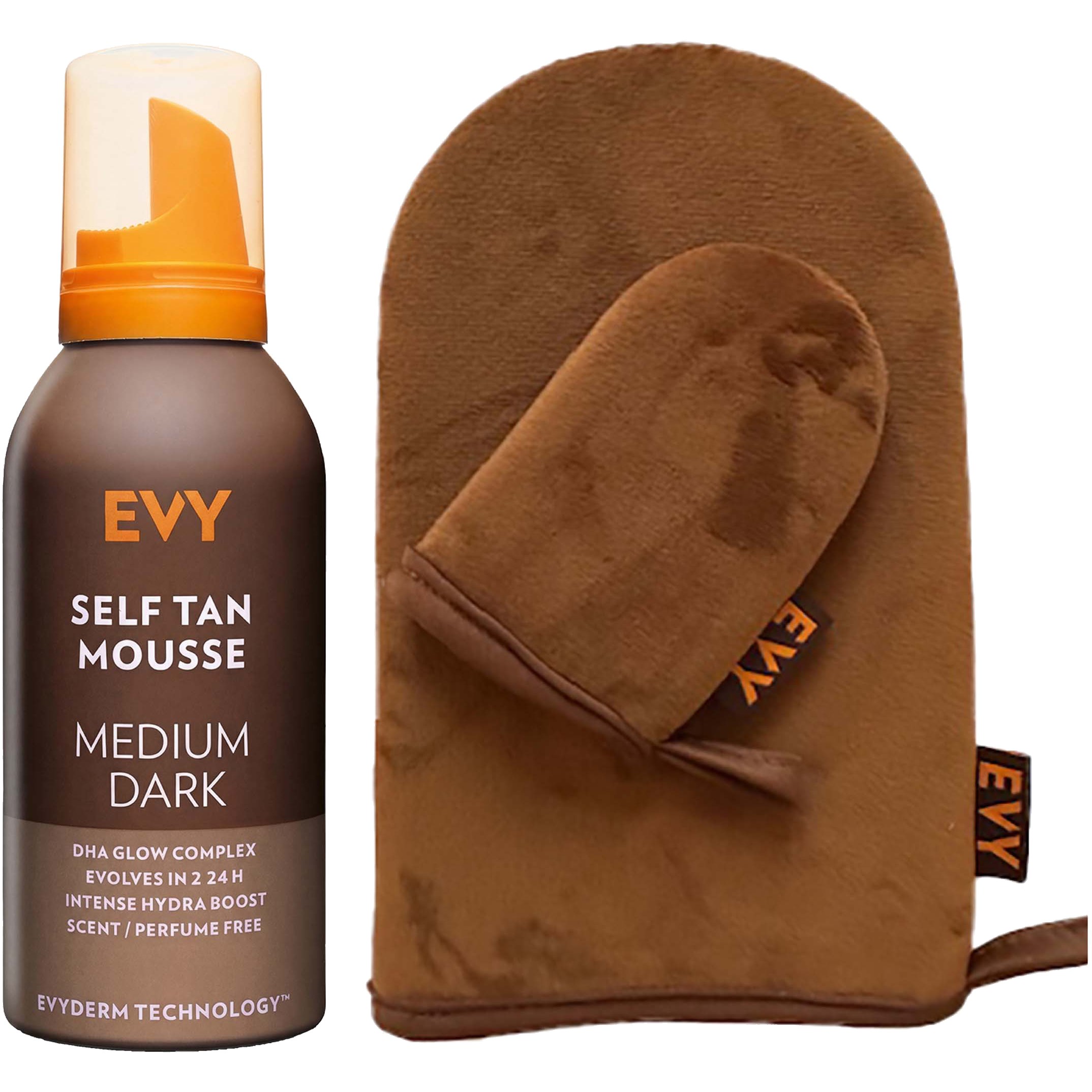 EVY Self Tan Bundle Mousse Medium/Dark 150 ml & Self Tan Glove