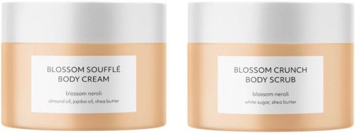 Estelle&Thild Organic Beauty Blossom Souffle Body Cream 200 ml & Crunch Body Scrub 200 ml