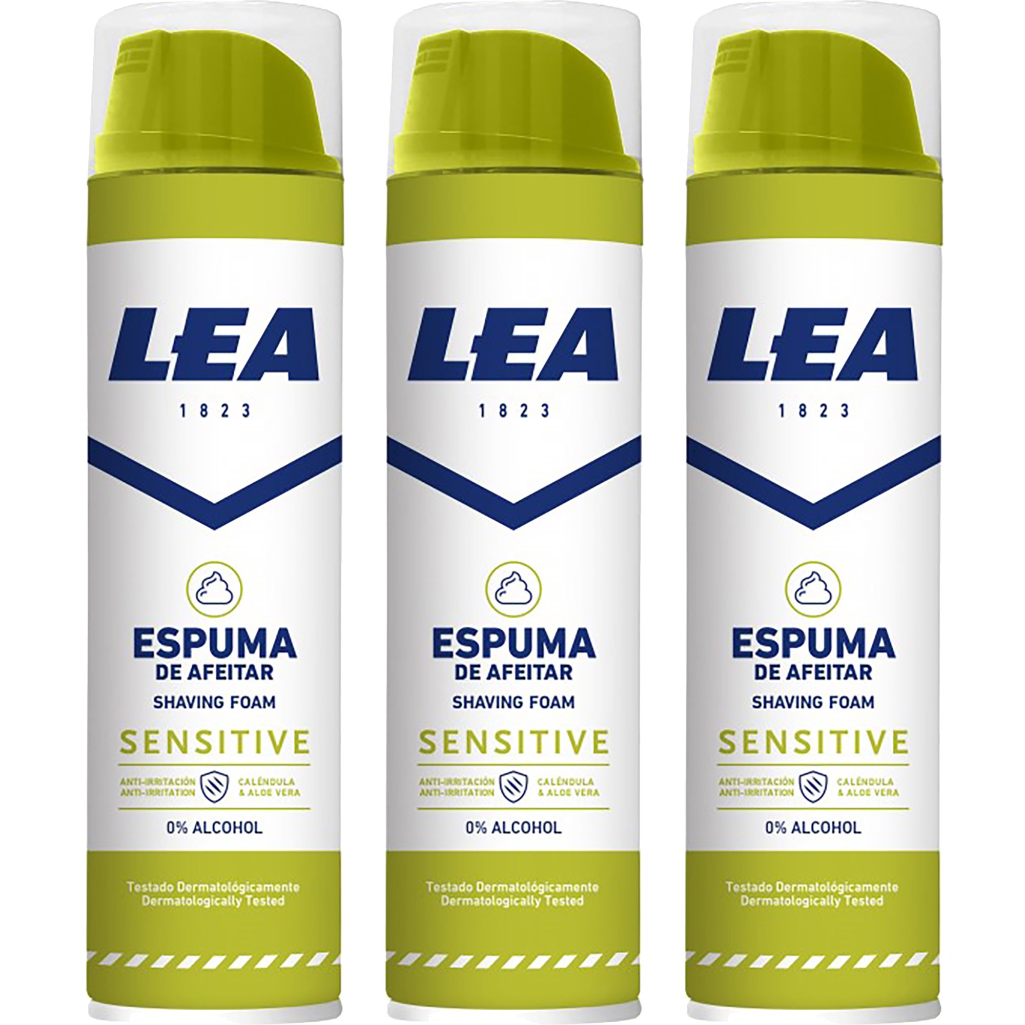 LEA Sensitive Shaving Foam 250 ml x 3