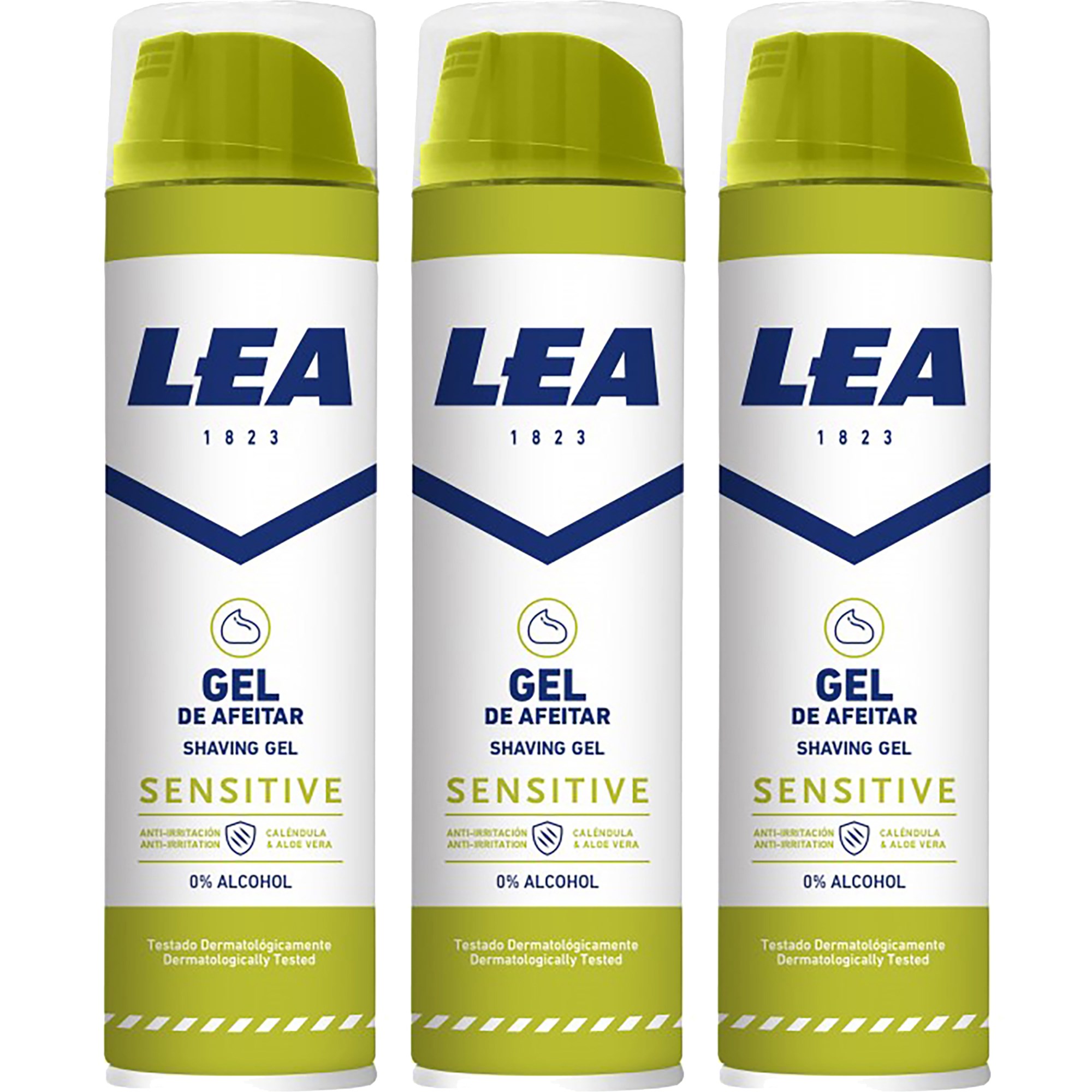 LEA Sensitive Shaving Gel 200 ml x 3