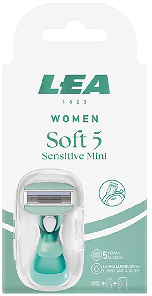 Mini Razor Ladies LEA Women Soft 5 Sensitive Mini Razor 2-pack Blades | lyko.com