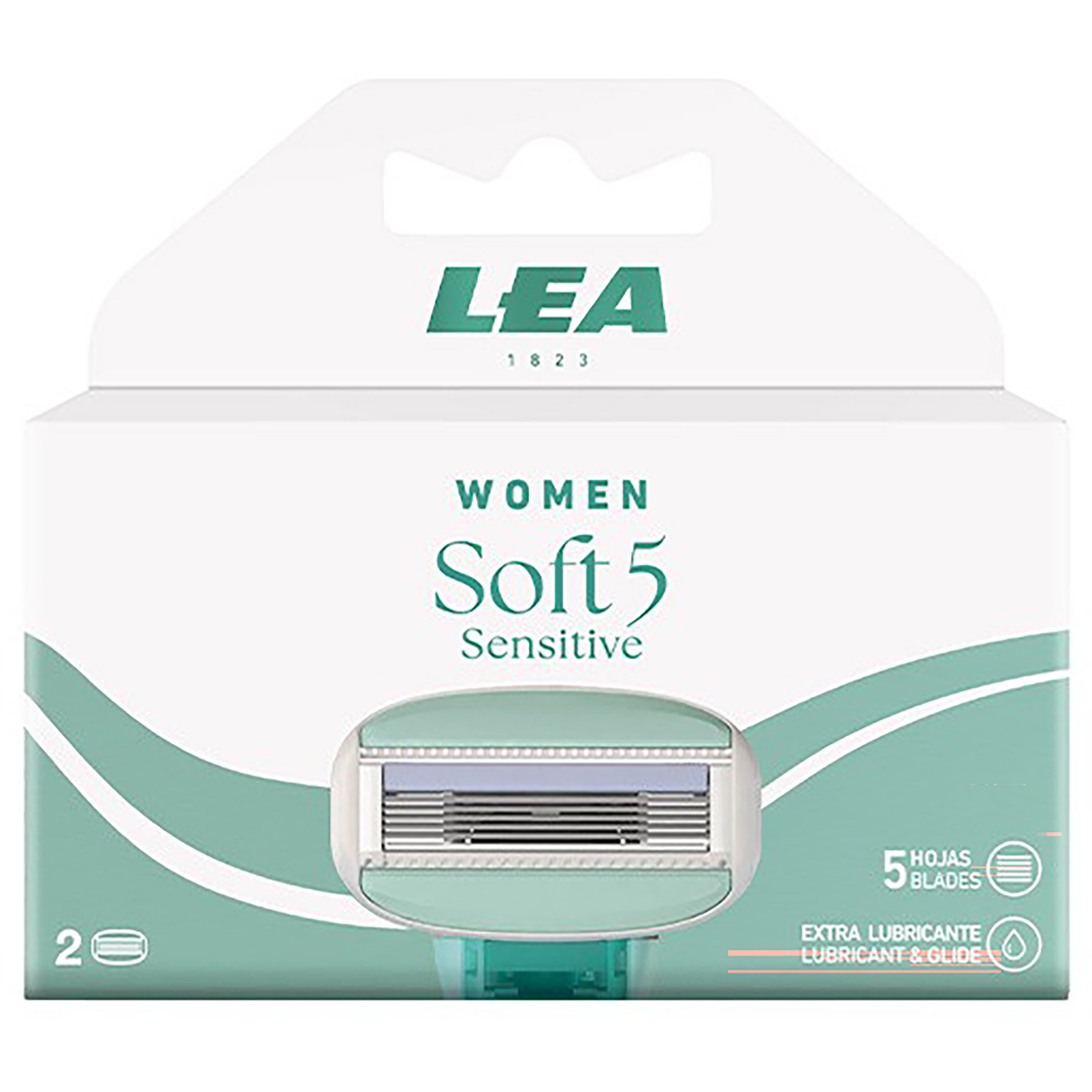 LEA Women Soft 5 Sensitive Mini Razor 2-pack Blades (obrázok 3)