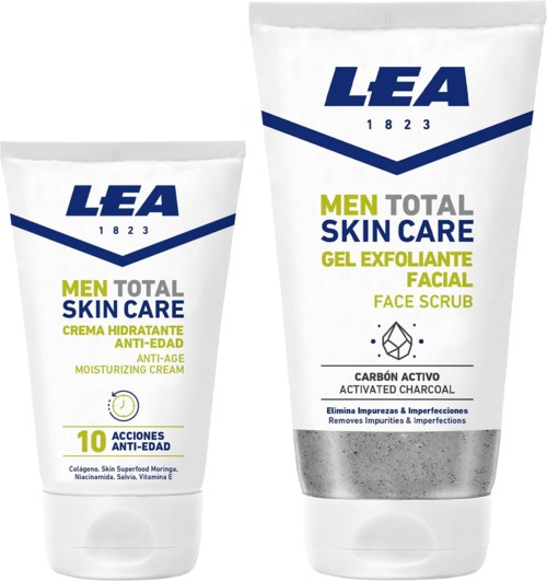 LEA Men Total Skin Care Bundle Face Cream 50 ml Face Scrub 150 ml