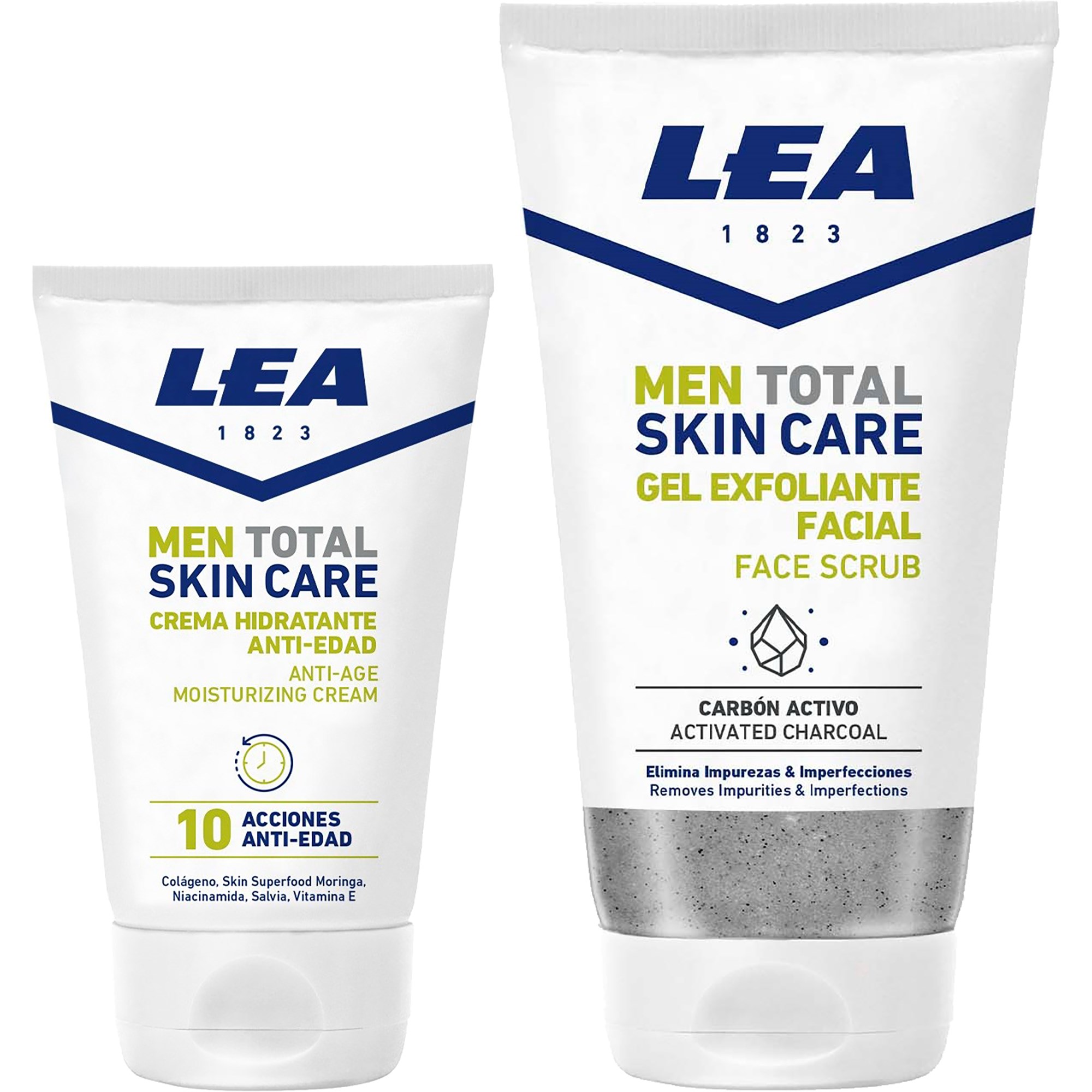 LEA Men Total Skin Care Bundle Face Cream 50 ml Face Scrub 150 ml