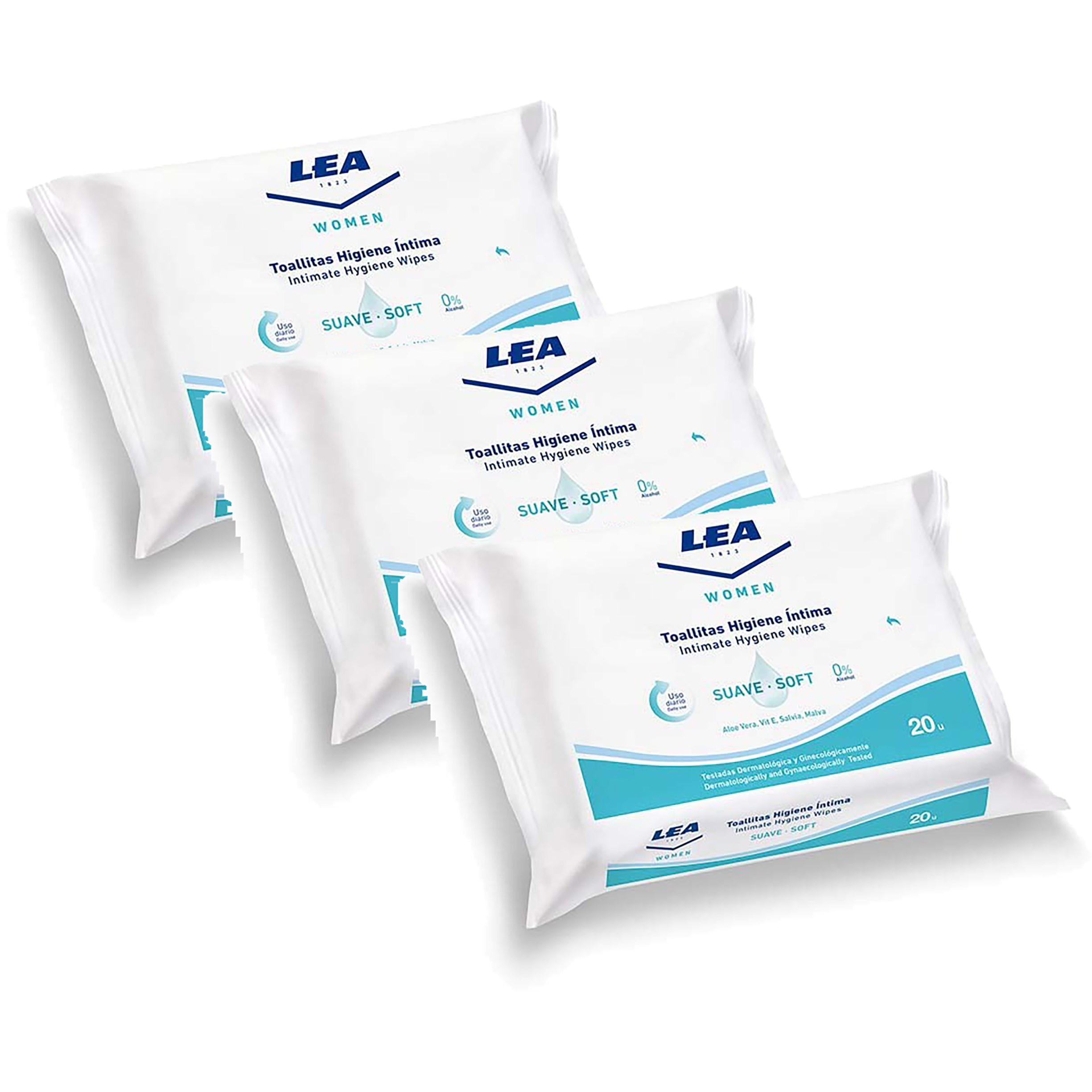 LEA Women Intimate Hygiene Wipes Soft Women x 3