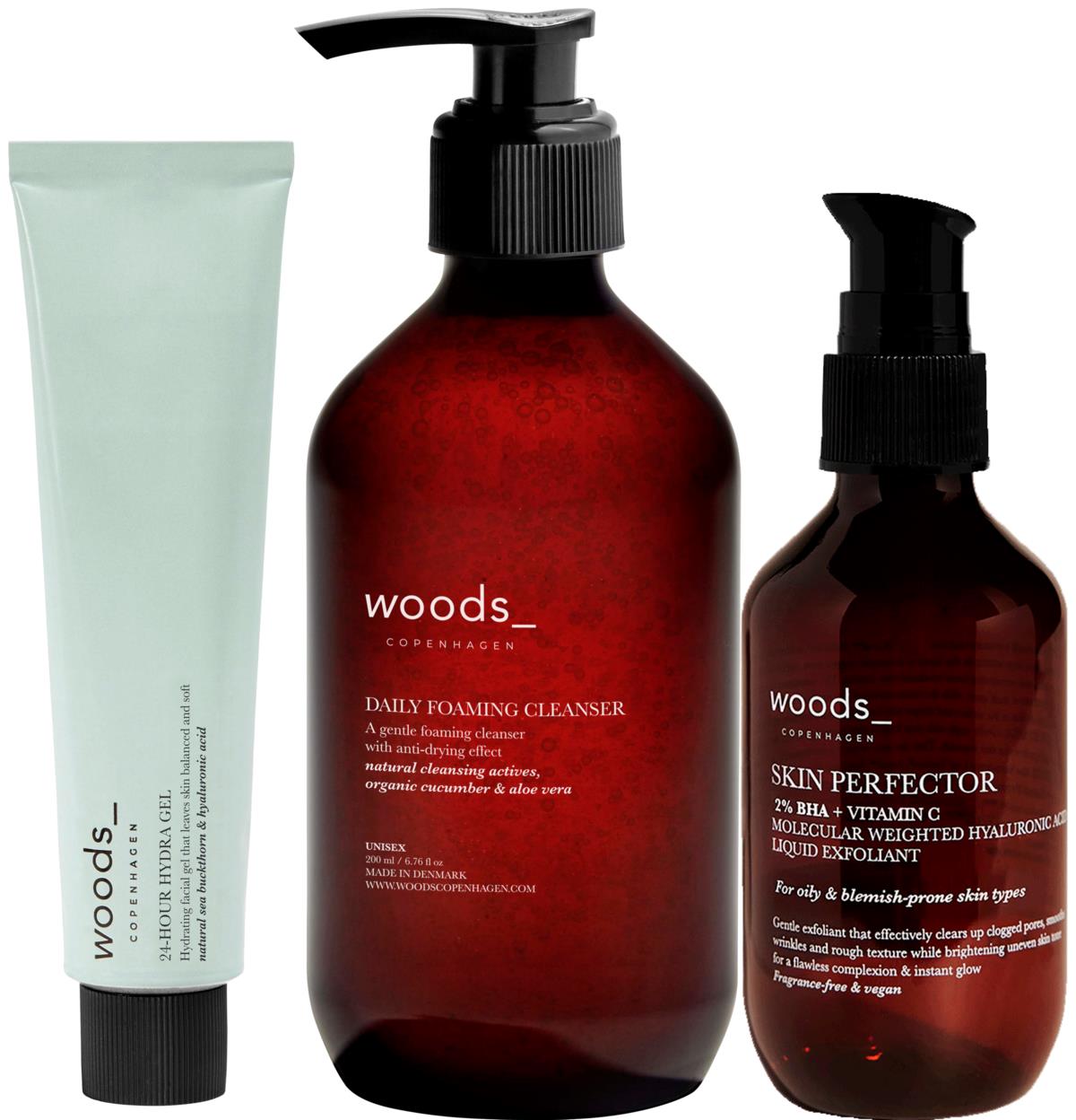 Woods_Copenhagen 3-Step Routine - Oily & Blemish-prone skin | lyko.com