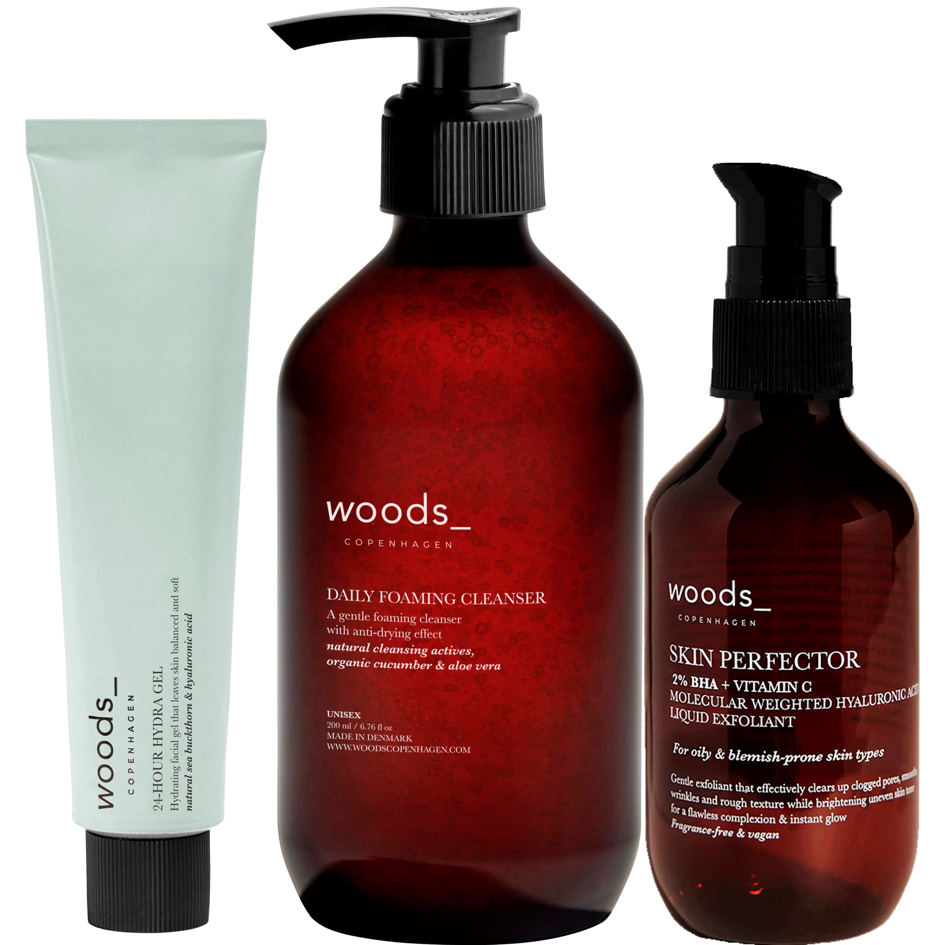 Woods_Copenhagen 3-Step Routine – Oily & Blemish-prone skin