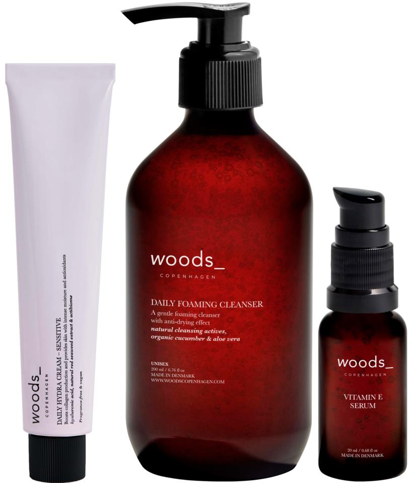 Woods Copenhagen 3-Step Routine - Sensitive Skin