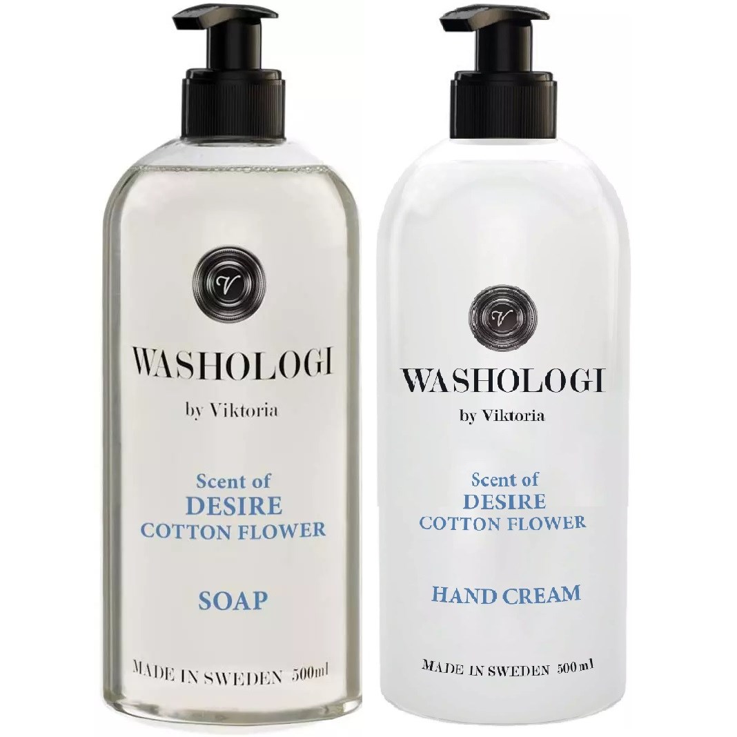 Washologi Desire Bundle Soap 500ml & Hand Cream 500ml