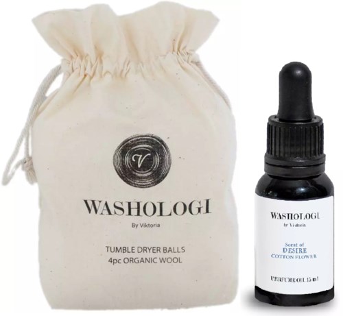 Washologi Tumble Dryer Desire Bundle Tumble Dryer Balls 4pcs & Perfume Oil Scent of Desire 15 ml