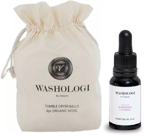 Washologi Tumble Dryer Harmony Bundle Tumble Dryer Balls 4pcs & Perfume Oil Scent of Harmony 15 ml