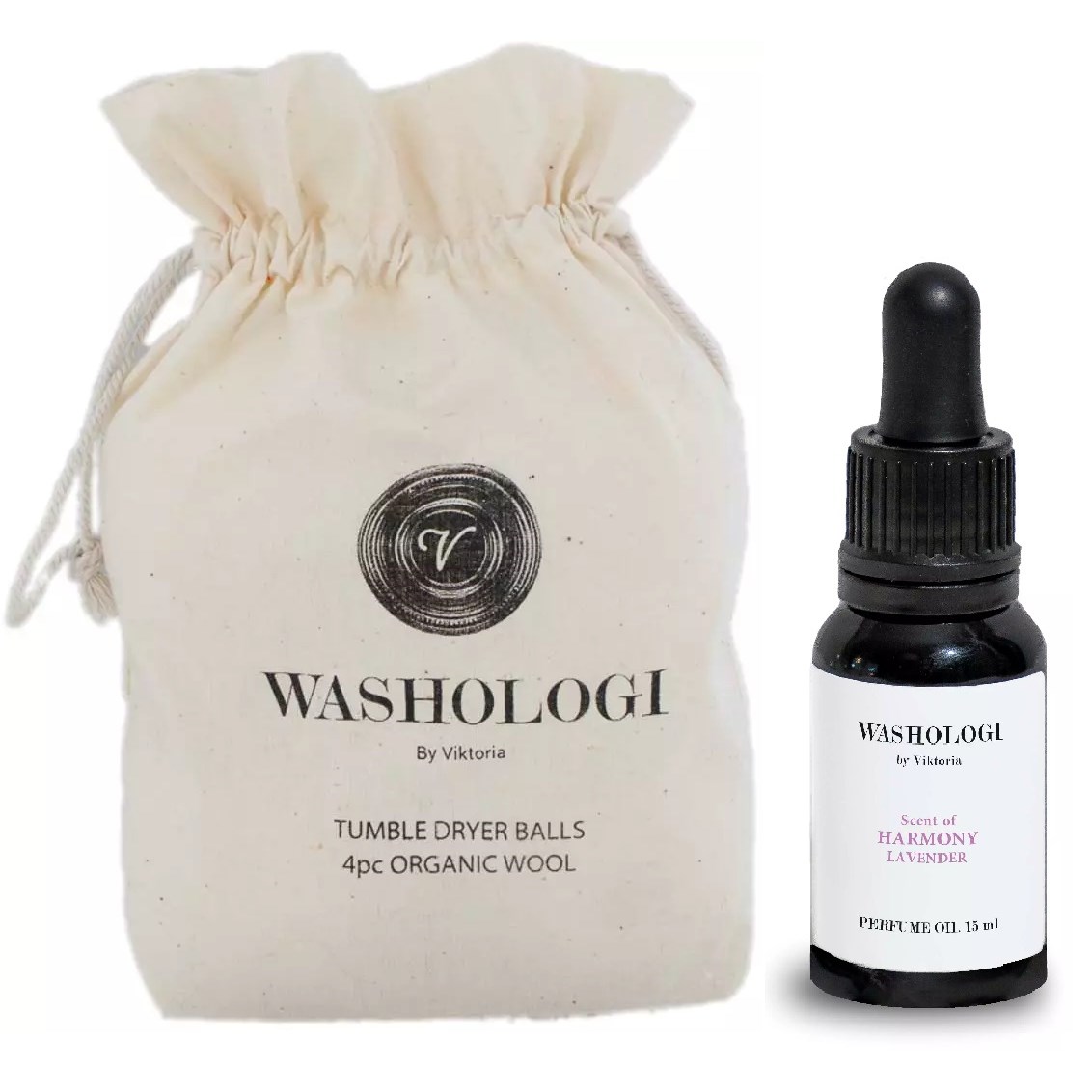 Washologi Tumble Dryer Harmony Bundle Tumble Dryer Balls 4pcs & P