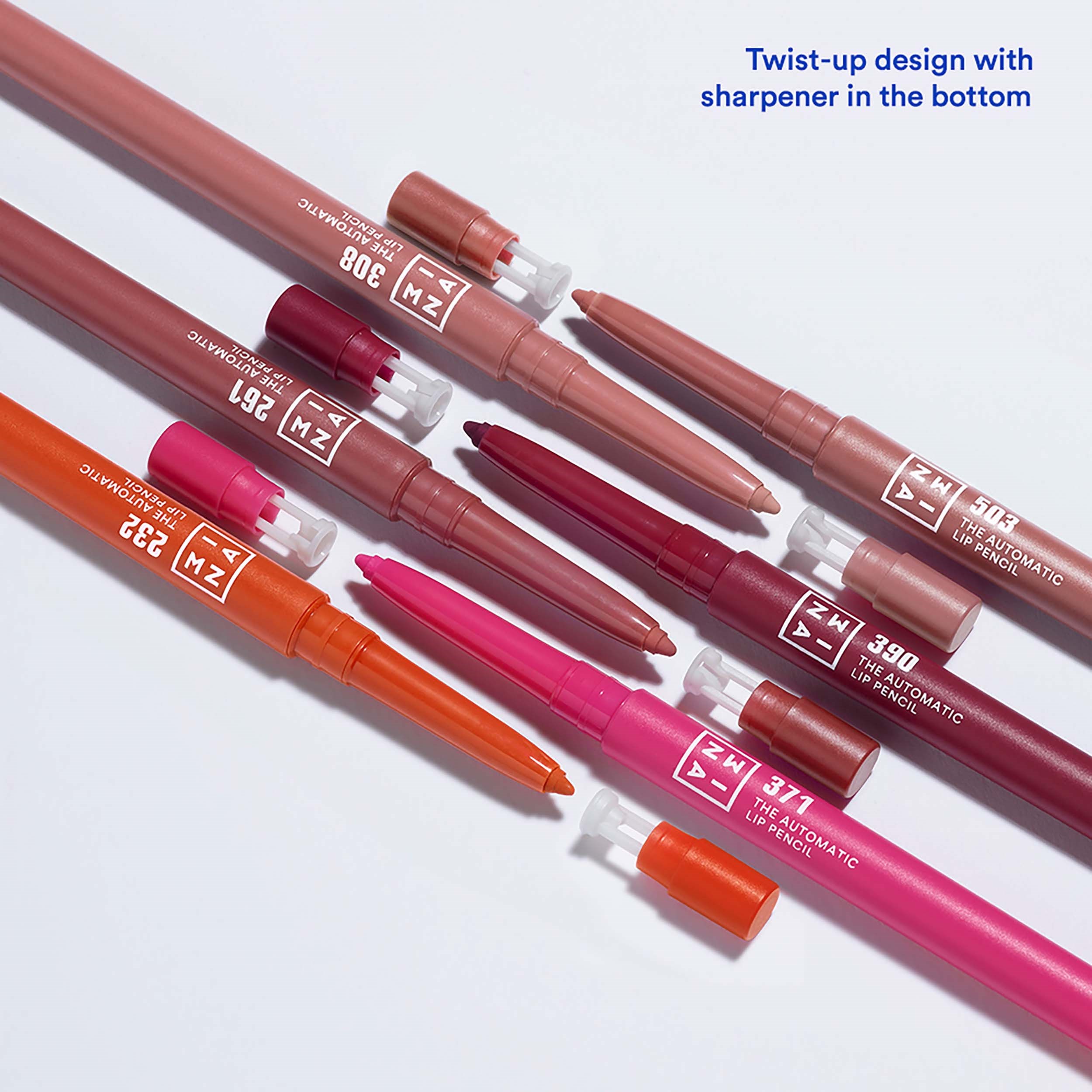 3INA The Automatic Lip Pencil 390 Dark Purple (obrázok 8)