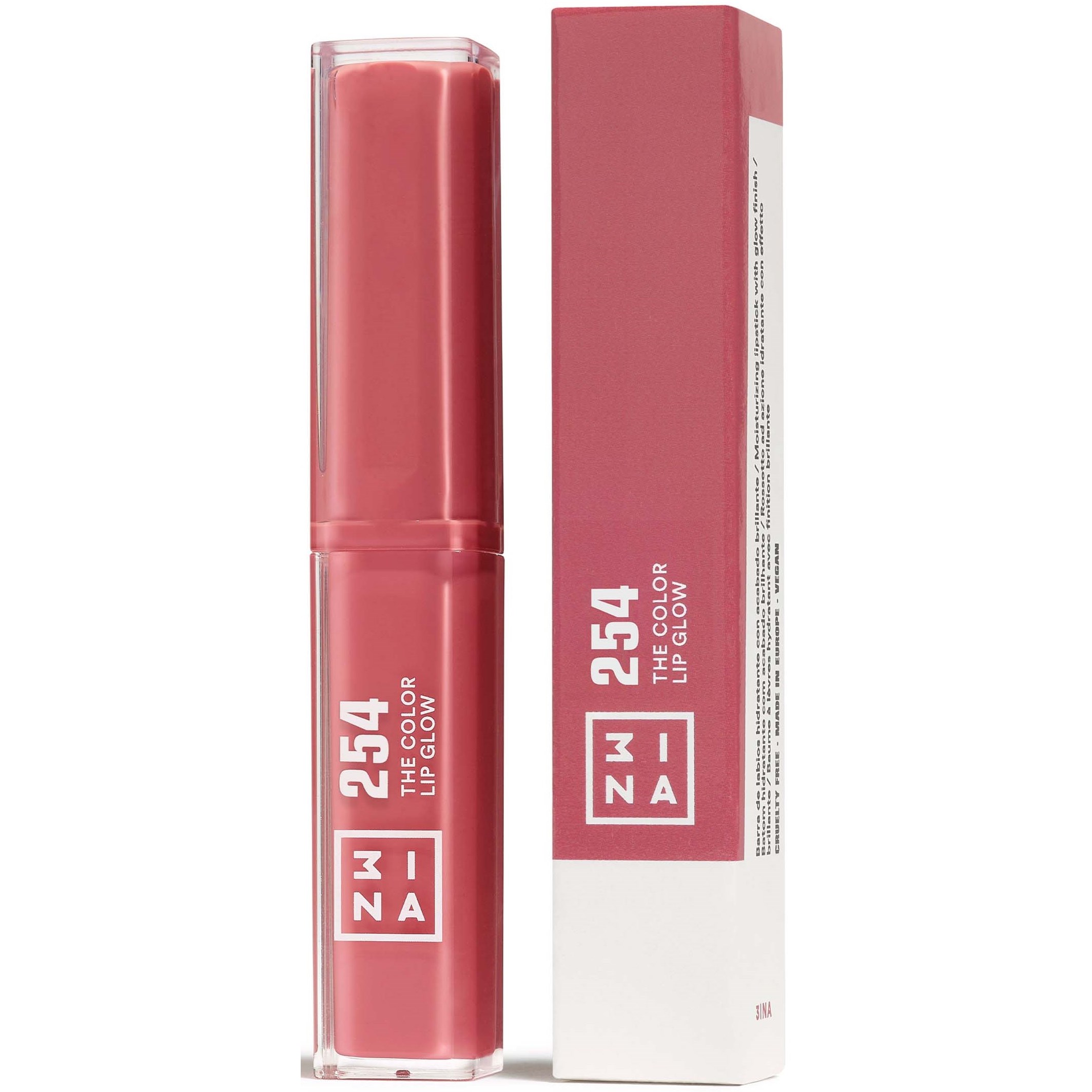 3INA The Color Lip Glow 254 Dark Pink Nude (obrázok 9)