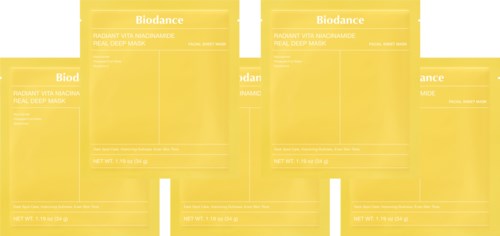 Biodance Radiant Vita Niacinamide Real Deep Mask x 5
