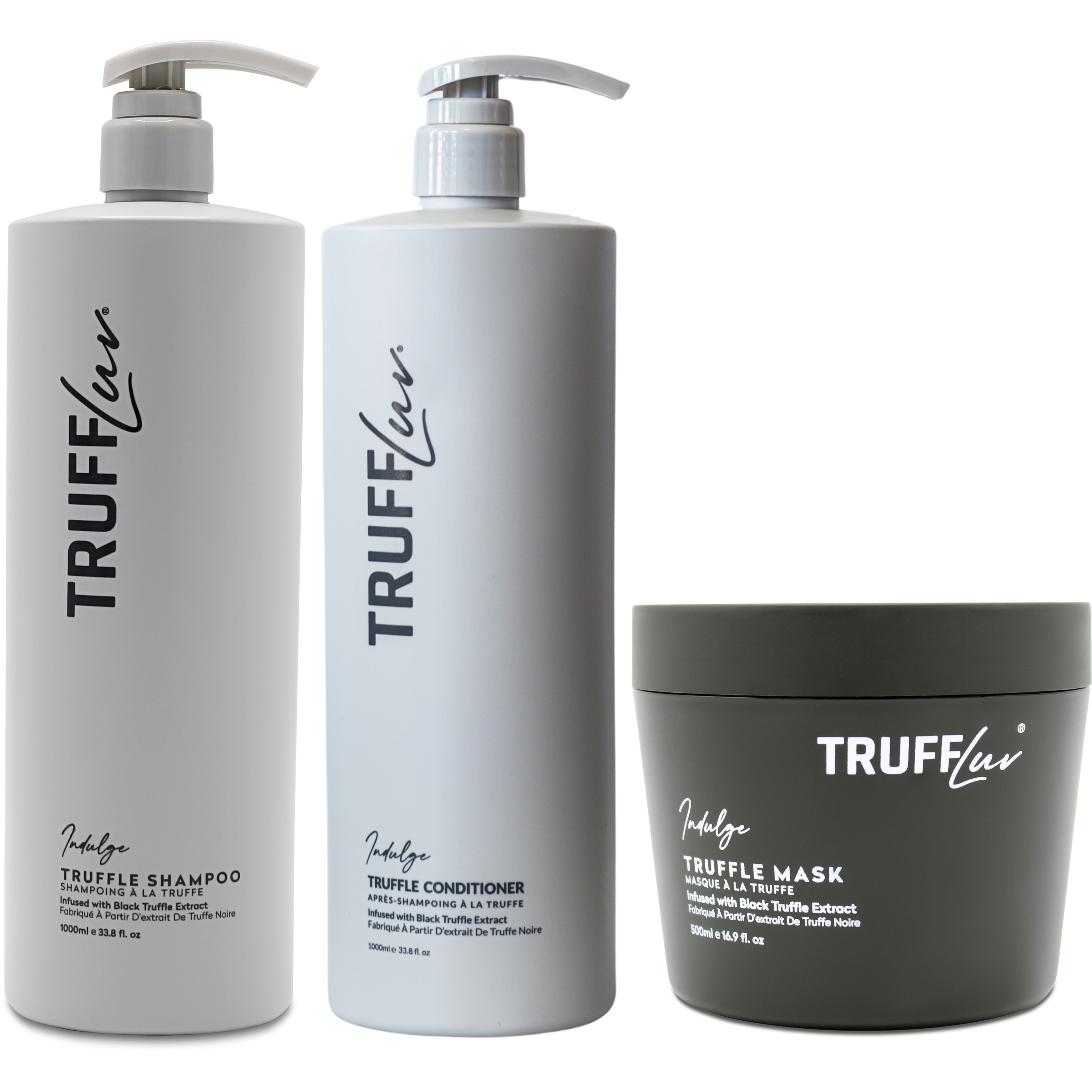 TruffLuv Indulge Truffle Shampoo 1000ml & Conditioner 1000ml & Ma