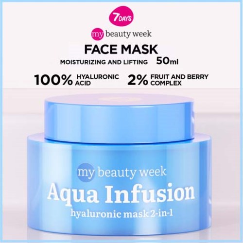 7DAYS Beauty My Beauty Week Aqua Infusion Hyaluronic Mask 2-in-1