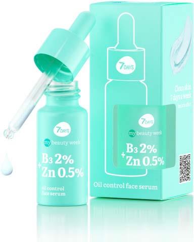 7Days B3 2%+ZN 0.5% Oil Control Face Serum 20 ml