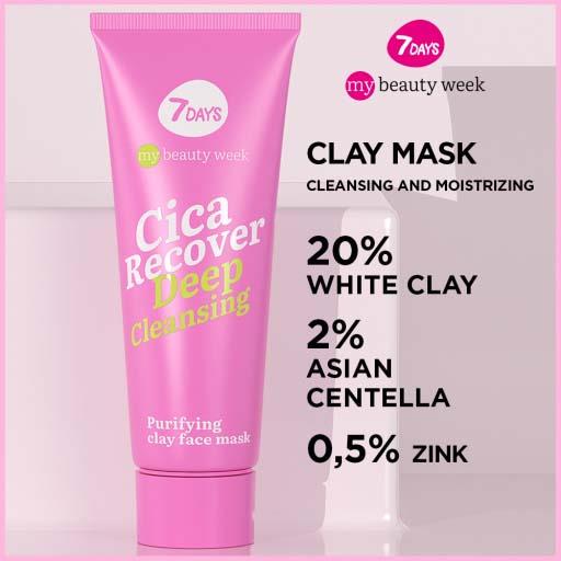 7Days Cica Recover Purifying Clay Face Mask 80 ml