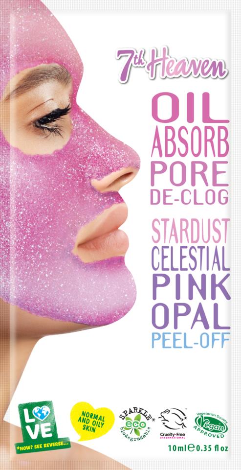 7th Heaven Celestial Pink Opal Peel-Off Oil Absorb Pore De-Clog 10 ml